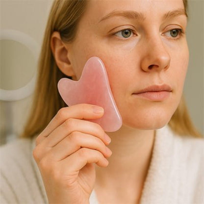  Femme pierre gua sha Authentique pour soin visage anti-âge 