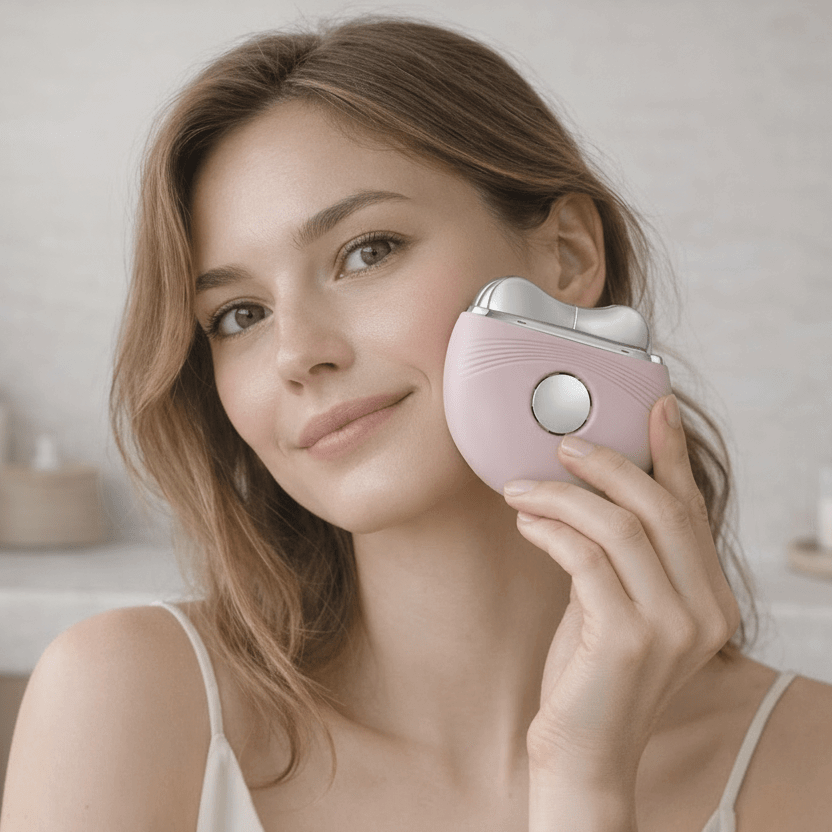 Femme présente gua sha électrique Liftspa