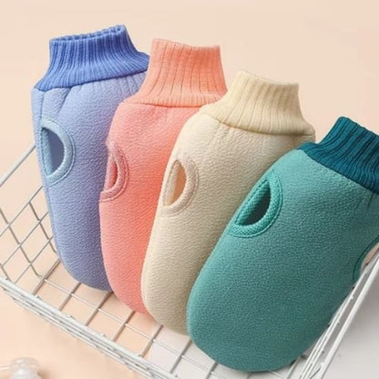 Gants exfoliants  disponible en plusieures  couleures 