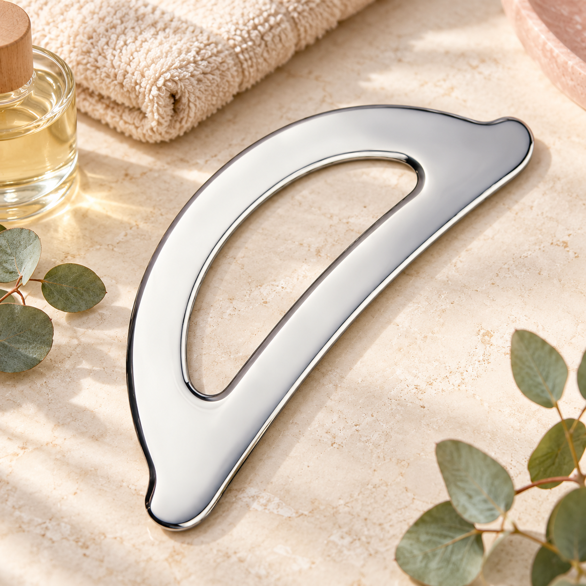 Gua sha, outil de massage du corps en acier