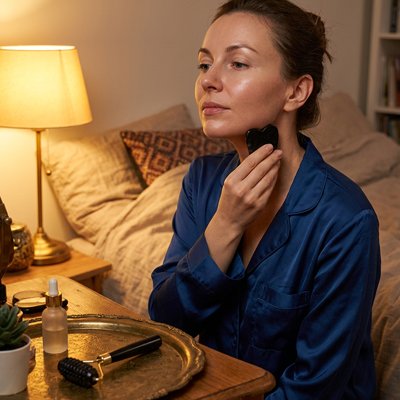 Gua sha visage massage du cou