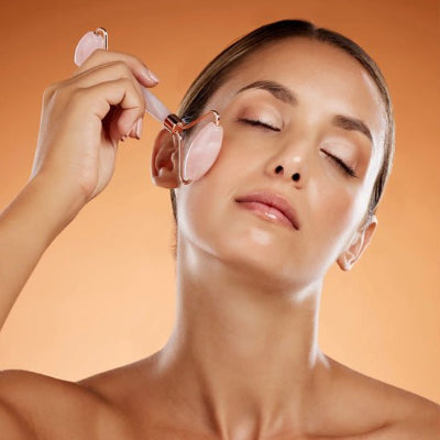 Gua sha visage rose