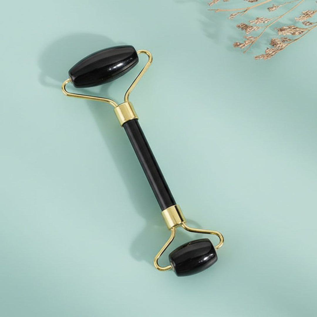 gua sha visage rouleau de jade noir