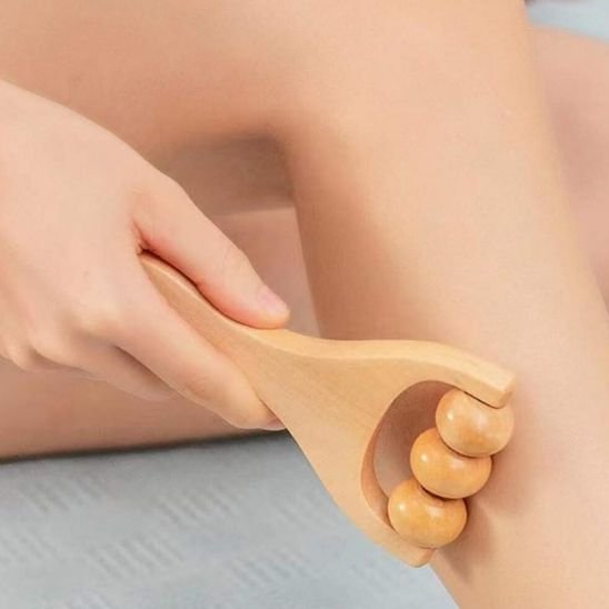 rouleau de massage pour crampes avec billes rondes