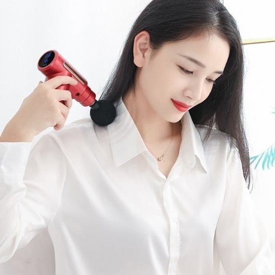 massage gun ProPuls rouge nuque 
