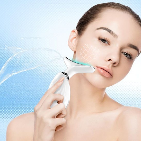 massage visage avec appareil de massage DetentePro