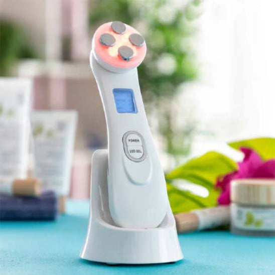 masseur visage anti-âge raffermissant avec led rouge   