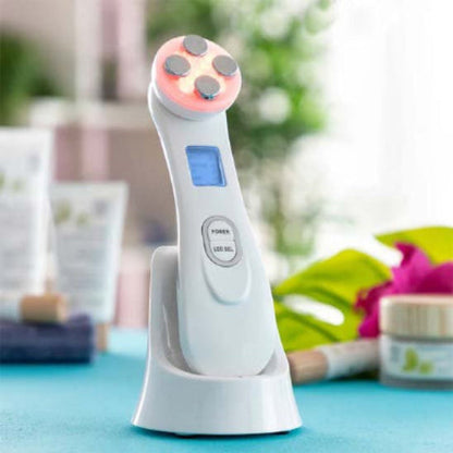 masseur visage anti-âge raffermissant avec led rouge   