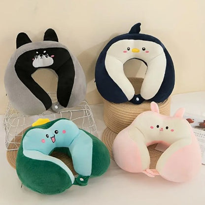 Oreillers ergonomiques de voyage animaux colorés