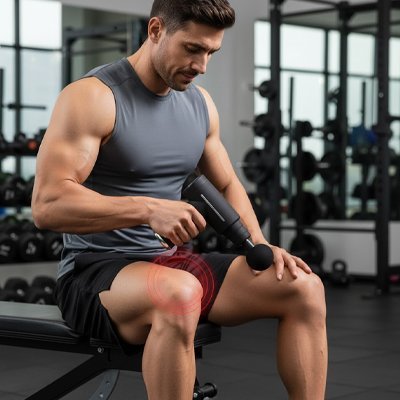 Pistolet massage Powerzen cuisse haute intensite 