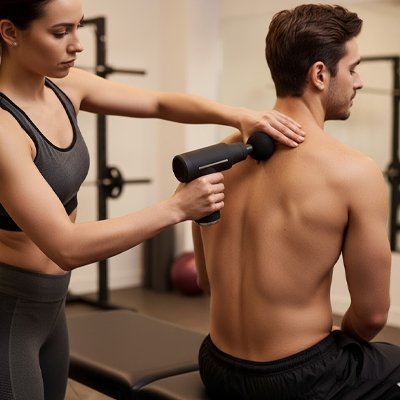 Pistolet massage Powerzen massage dos profond relaxation musculaire