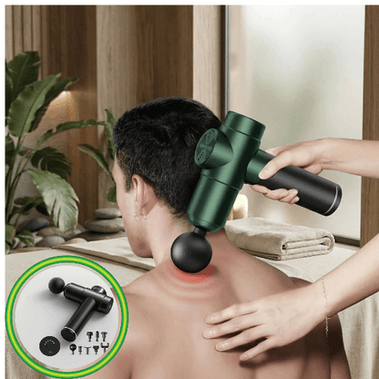 pistolet de masseur de récupération musculaire avec variante noire