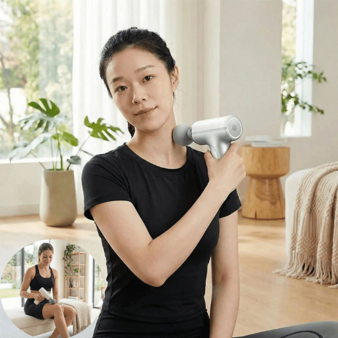 Pistolet massage TechRelax soulagement douleur relaxation