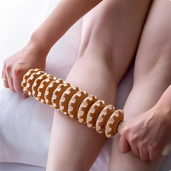 Rouleau de massage ergonomique pour mollets 