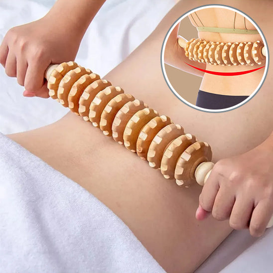 Rouleau de massage Ergorelief bois articulation mobile