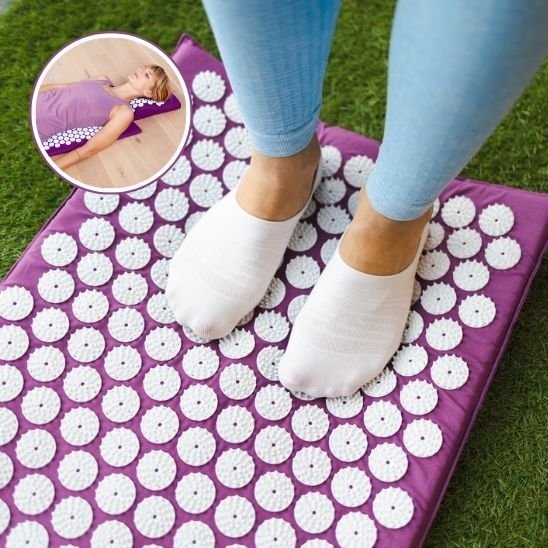 Stimulation des pieds par tapis d acupression XL