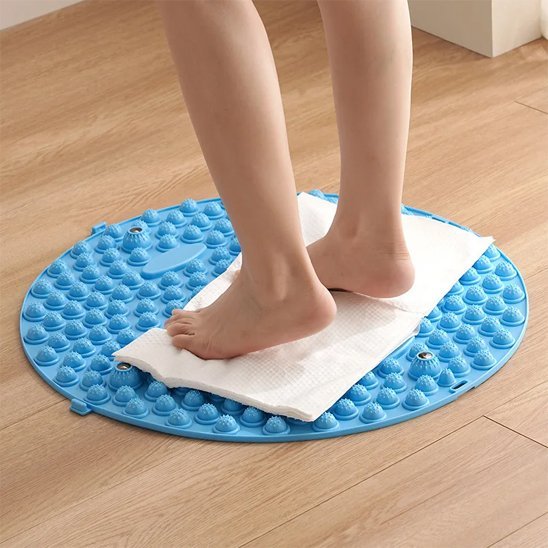 Tapis acupression ZenFlow utilisation douce serviette 