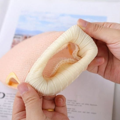 texture  interieure du gant exfoliant 