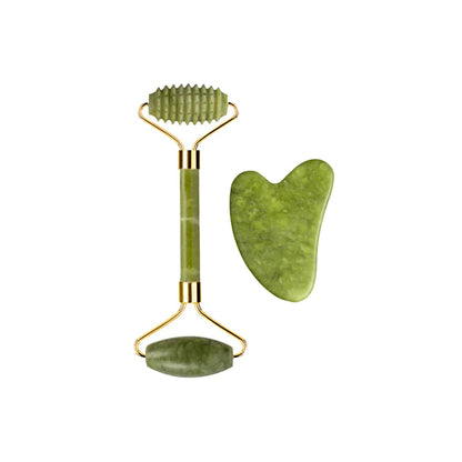 gua sha et rouleau jade éclat naturel